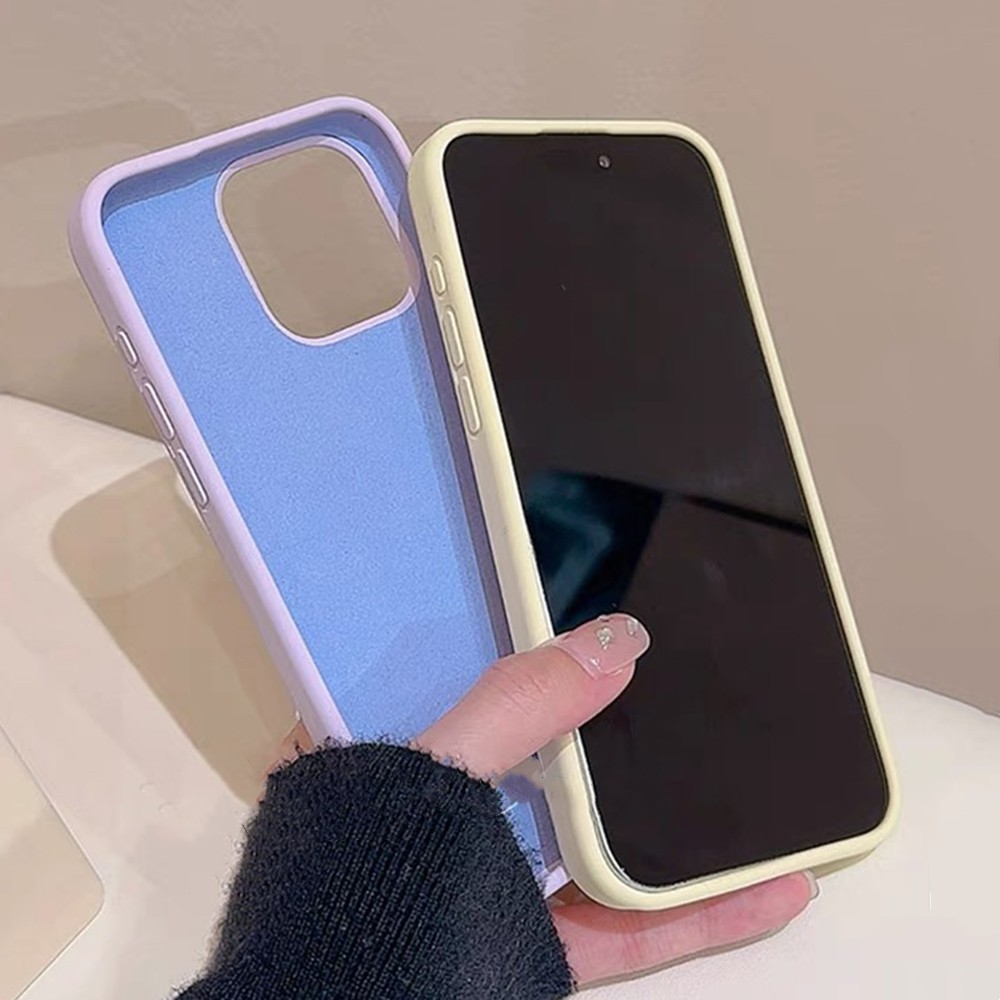 Ốp điện thoại silicon lỏng hình trái tim MulticolorLove cho iPhone 17 Pro Max 16 Plus 15 14 13 12 Pro Max Bảo hiểm toàn diện Vỏ mềm bảo vệ chống sốc