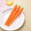 GREA 1 / 5 Cái Bút Xóa Được, Bút Gel Khô Nhanh 0.5mm, Mô Phỏng Bền Đẹp Cà Rốt Viết Văn Phòng Phẩm Bút Đen
