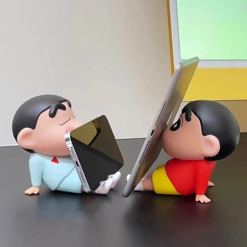 Crayon Shin-Chan Giá Đỡ Điện Thoại Kawaii Anime Để Bàn Đồ Trang Trí Mini GK Bộ Sưu Tập Hoạt Hình Xem Tivi Điện Thoại Hỗ Trợ Đồ Trang Trí Búp Bê Dễ Thương Quà Tặng Đồ Chơi