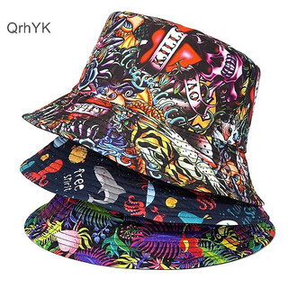 Nhà Máy Thời Trang In Hình Người Cá Nón Xô Động Vật In Chữ Người Cá Mũ Chống Nắng Mùa Hè Dành Cho Nữ Có Thể Đảo Ngược Mũ Câu QrhYK