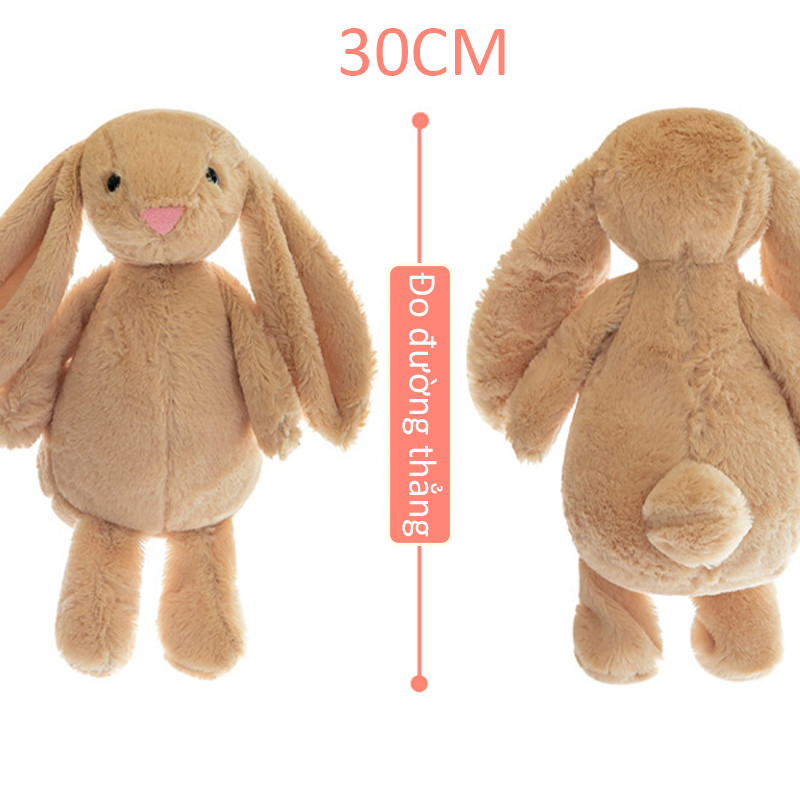 【SKISOPGO】Thỏ Jellycat，Búp bê thỏ，Thỏ bông，Thỏ tai dài，Đồ chơi sang trọng dễ thương，Mềm mại，Không rụng lông