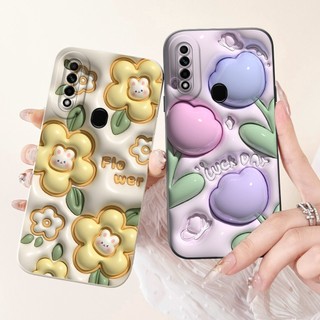 Ốp bảo vệ ống kính OPPO A31 2020 / A8 2019 OppoA31 A 31 CPH2015 Ốp điện thoại silicon mềm hoạt hình gấu trúc dễ thương
