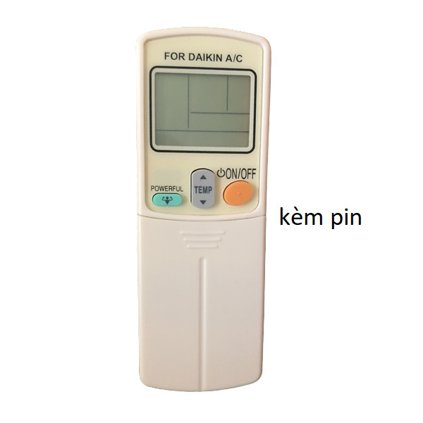 tay điều khiển remote từ xa điều hòa Daikin -3 power-kèm pin-tay đầu bấm điều hòa Daikin power