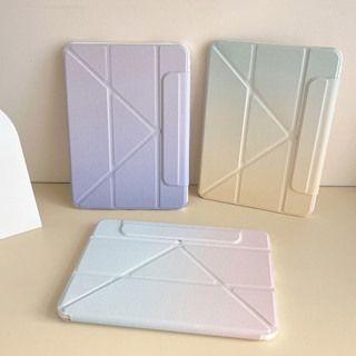Ốp lưng có thể tháo rời cho IPad 5 6 7 8 9 Air Air2 Air3 Air4 Air5 Air6 10.9 "Pro10.5 Pro11 Pro12.9 2018 2020 2021 2022 Air M2 Pro M4 11 13 2024 Bao da xoay được Họa tiết cầu vồng