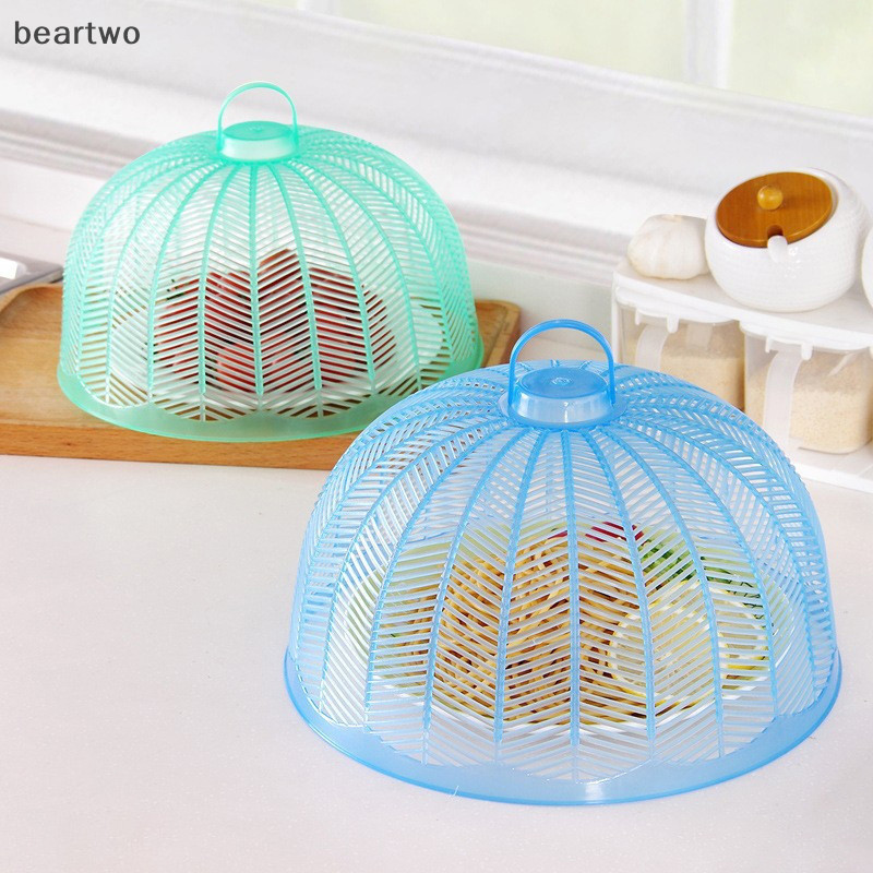 < Beartwo > 1 Chiếc Lưới Thực Phẩm Thoáng Khí Chống Muỗi Và Bay Nắp Bát Tiện Ích Cho Gia Đình Trái Cây Nhựa Tròn Rau Đẹp