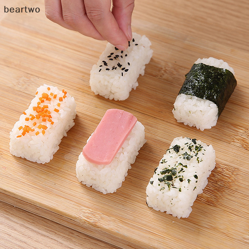 < Beartwo > 5 Cái / bộ Sushi Nigiri Máy Làm Bánh Cơm Khuôn Không Báo Chí DIY Bento Tool Đẹp