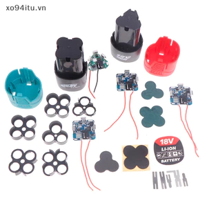 XOITU 1 Bộ Dụng Cụ Điện 12V / 16.8V / 18V 18650 Hộp Lithium Gói Mạch Trường Hợp Máy Khoan Tay Điện Li-ion Bảng Bảo Vệ VN