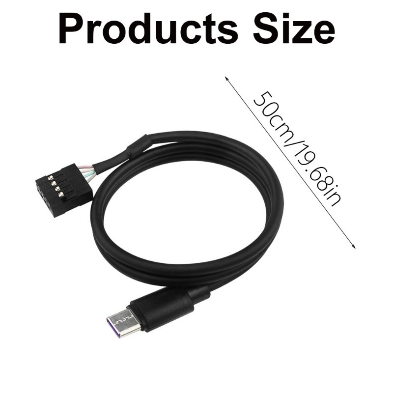 RR Tốc Độ Nhanh USB 3 1 Loại C Dây Nguồn Với 9Pin Bo Mạch Chủ Kết Nối Cho Màn Hình VSecondary Màn Hình LCD PC