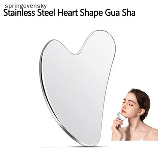 Springevensky 1PC Thép không gỉ Gua Sha Cạp Máy Mát Xa Cho Mặt Cổ Cơ Thể Guasha Massage Dụng Cụ Chăm Sóc Da Mặt Guasha Board Máy Mát Xa Mặt Springevensky
