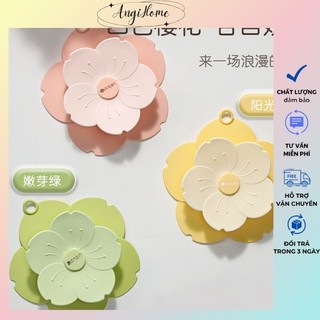 Nắp đậy cống silicon hình hoa chống côn trùng chống mùi hôi 16x16cm ANGIHOME