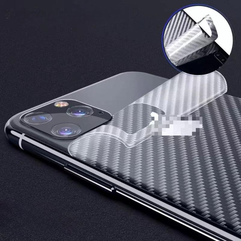 2 Miếng Dán Điện Thoại Sợi Carbon Siêu Mỏng Thích Hợp Cho iPhone 16 15 14 13 12 11 Pro Max Plus XR X XS Max Ốp Lưng Điện Thoại Mặt Sau