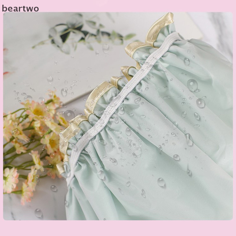 < Beartwo > Vòi hoa sen chống thấm nước Đôi co giãn Dầu gội chống bụi và chống thấm nước Polyester Vỏ tóc dày Vòi hoa sen nữ đẹp