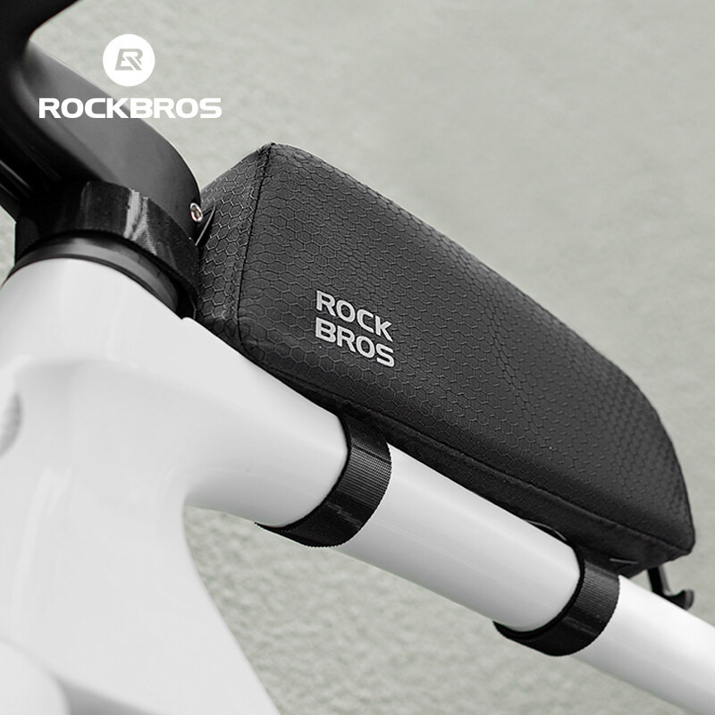 Rockbros Xe Đạp Trước Ống Túi Di Động Lưu Trữ 2.9L Dung Tích Lớn Xe Đạp Tam Giác Phản Quang Khung Túi Đi Xe Đạp Thiết Bị