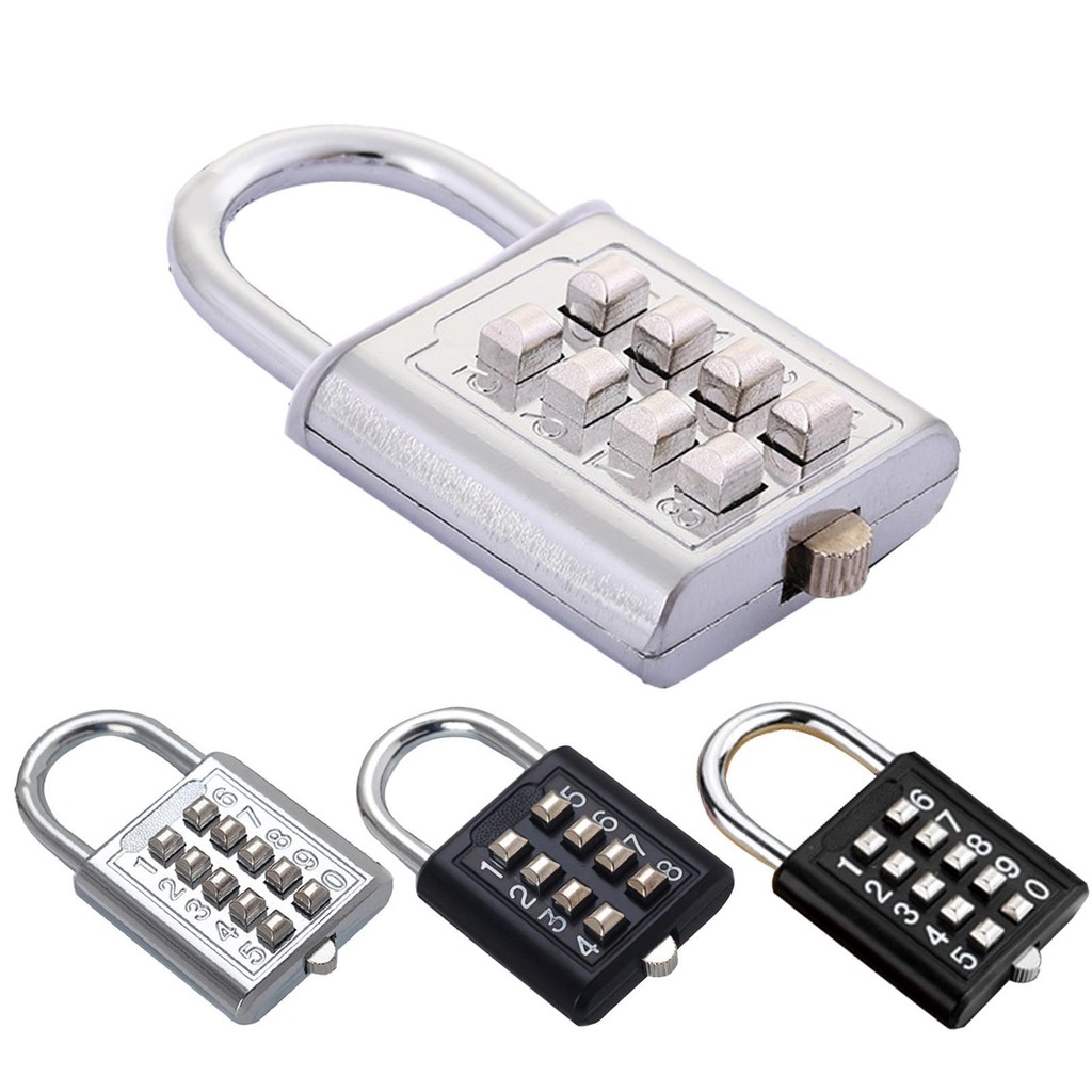 Ổ Khóa Mật Mã Kỹ Thuật Số 8 / 10 Số Cho Hộp Công Cụ Thể Thao jiwvn