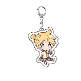 Móc Khoá, Standee, Tranh Kính Mô Anime Hatsune Miku Megurine Luka Kagamine Rin Trang Trí Bàn Học, Làm Việc