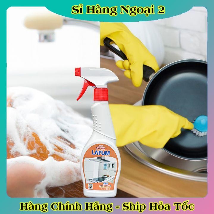 Tẩy dầu mỡ,tẩy nhà bếp, tẩy hút mùi, bếp gas, bếp từ, đáy xoong, đáy chảo LAFUM
