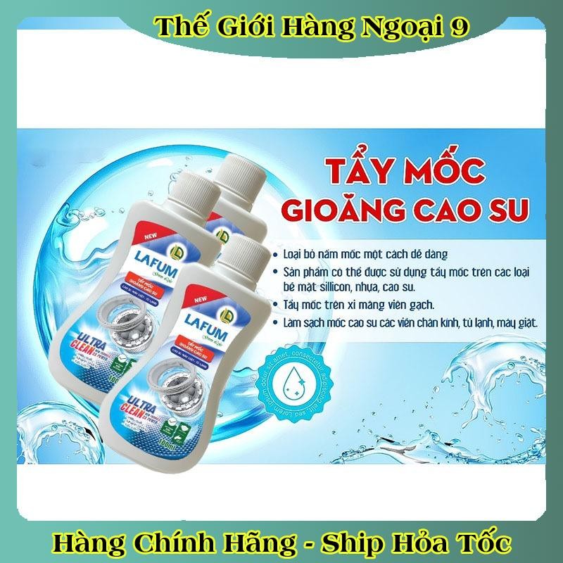 Tẩy mốc gioăng cao su LAFUM loại bỏ nấm mốc trên bề mặt cao su máy giặt tủ lạnh, silicon, nhựa.