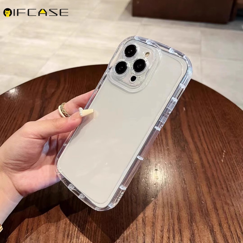 Dành Cho Redmi Note 15 14 Pro Plus Turbo 4 K80 K70 K70E Pro Ultra 5G 4G Vỏ Điện Thoại Hình Bầu Dục Tròn Trong Suốt Túi Khí Chống Rơi Chống Sốc Chống Rơi Bé Trai Cô Gái Vỏ Mềm Đơn Giản