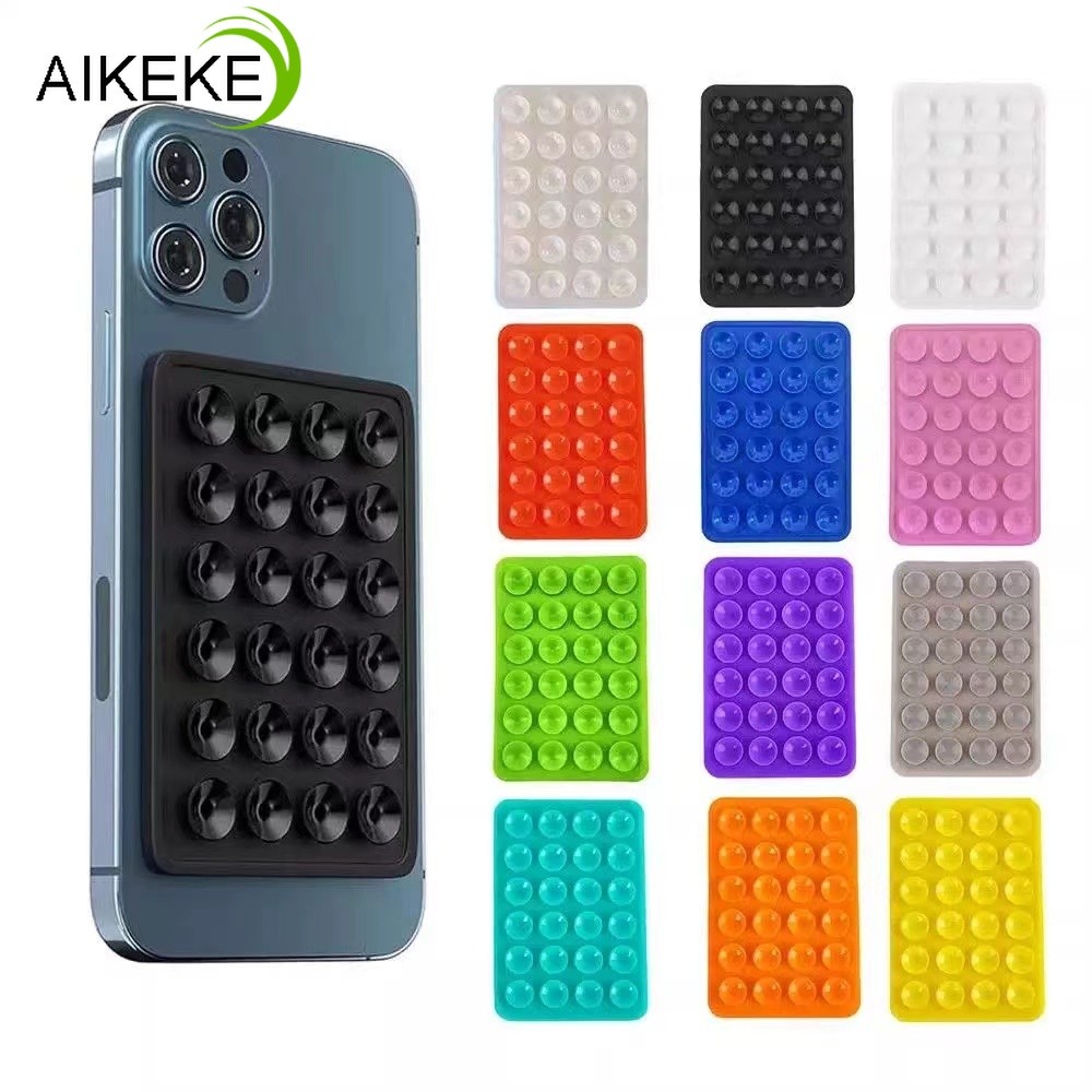Nhiều Màu Sắc Octobuddy Hút Đa Năng Cố Định Silicon Đa Năng Điện Thoại Di Động Và Máy Tính Bảng Hai Mặt Cao Su Hút Giá Đỡ Chống Trơn Trượt Treo Tường Hút Cốc
