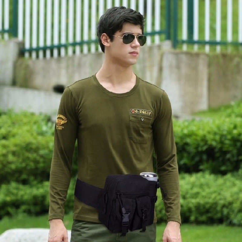 Túi đeo hông đa năng chiến thuật_dã ngoại_kháng nước _retro