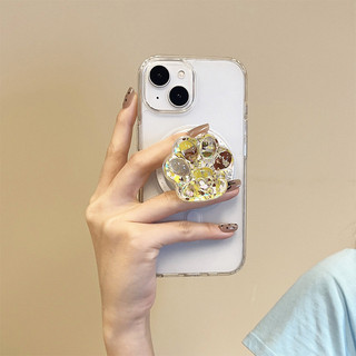 Clear Flicker Cat Paw Giá đỡ điện thoại từ tính tròn cho IPhone 16 15 14 13 12 Pro Max 14 Plus Có thể gập lại Pop Ring Grip Giá đỡ bàn co giãn P4