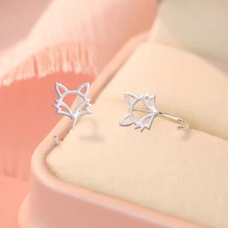 Little Fox Ear Line Nữ Thiết Kế Niche Tua Rua Ngọt Dây Xích Tai Tinh Tế Phù Hợp Với Tai Móc Bông Tai