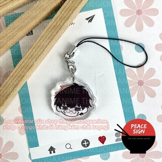 (ĐẦU CHIBI) Móc dây treo điện thoại MASHLE: MAGIC AND MUSCLES in hình Cơ bắp và phép thuật anime mica acrylic khóa