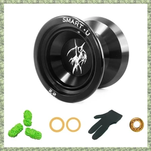 LESHARE Yoyo Magic Yoyo BEBOO Yoyo S2 Vòng bi Yoyo kim loại đen đáp ứng cho trẻ em Người lớn Đồ chơi Yo-Yo chuyên nghiệp Dễ dàng cài đặt Dễ dàng sử dụng