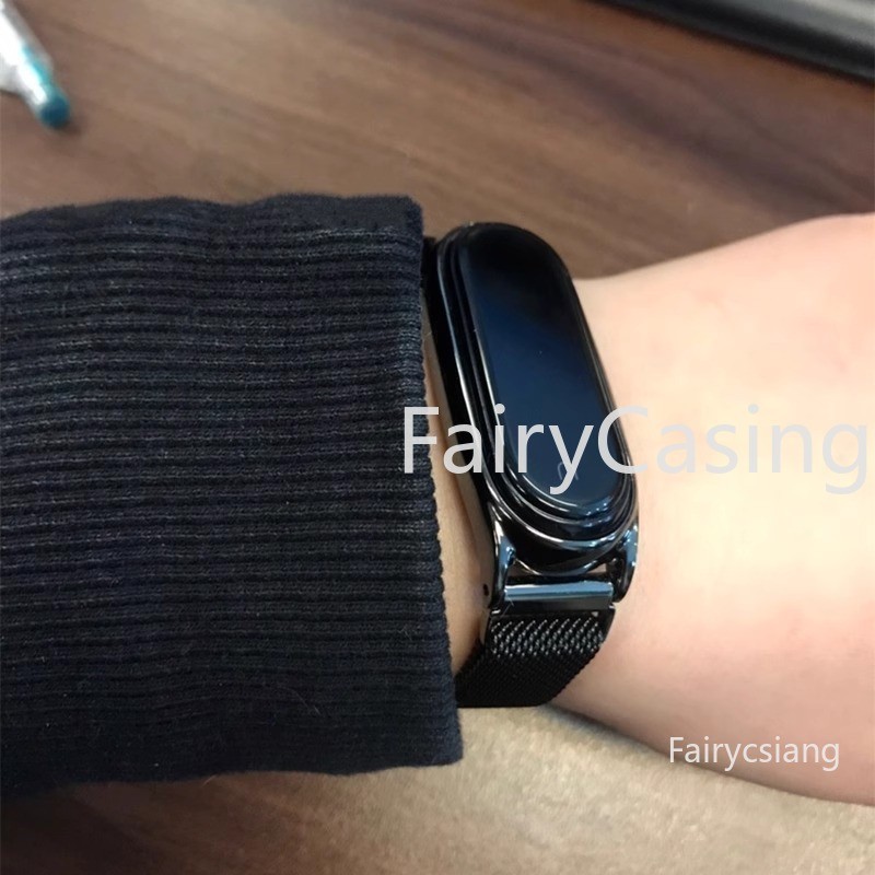 Milanese Vòng Dây Đeo Cho Xiaomi Mi Band 10 9 8 7 Dây Đeo Correa Thép Không Gỉ metel Vòng Tay Cho Xiaomi Mi Band 5 3 4 6 7