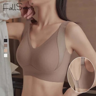 FallSweet M-4XL Nữ Thu Nhỏ Áo Ngực Liền Mạch Có Thể Điều Chỉnh Full Cup Quần Lót Plus Kích Thước Chống Chảy xệ Nâng Lên Brassiere