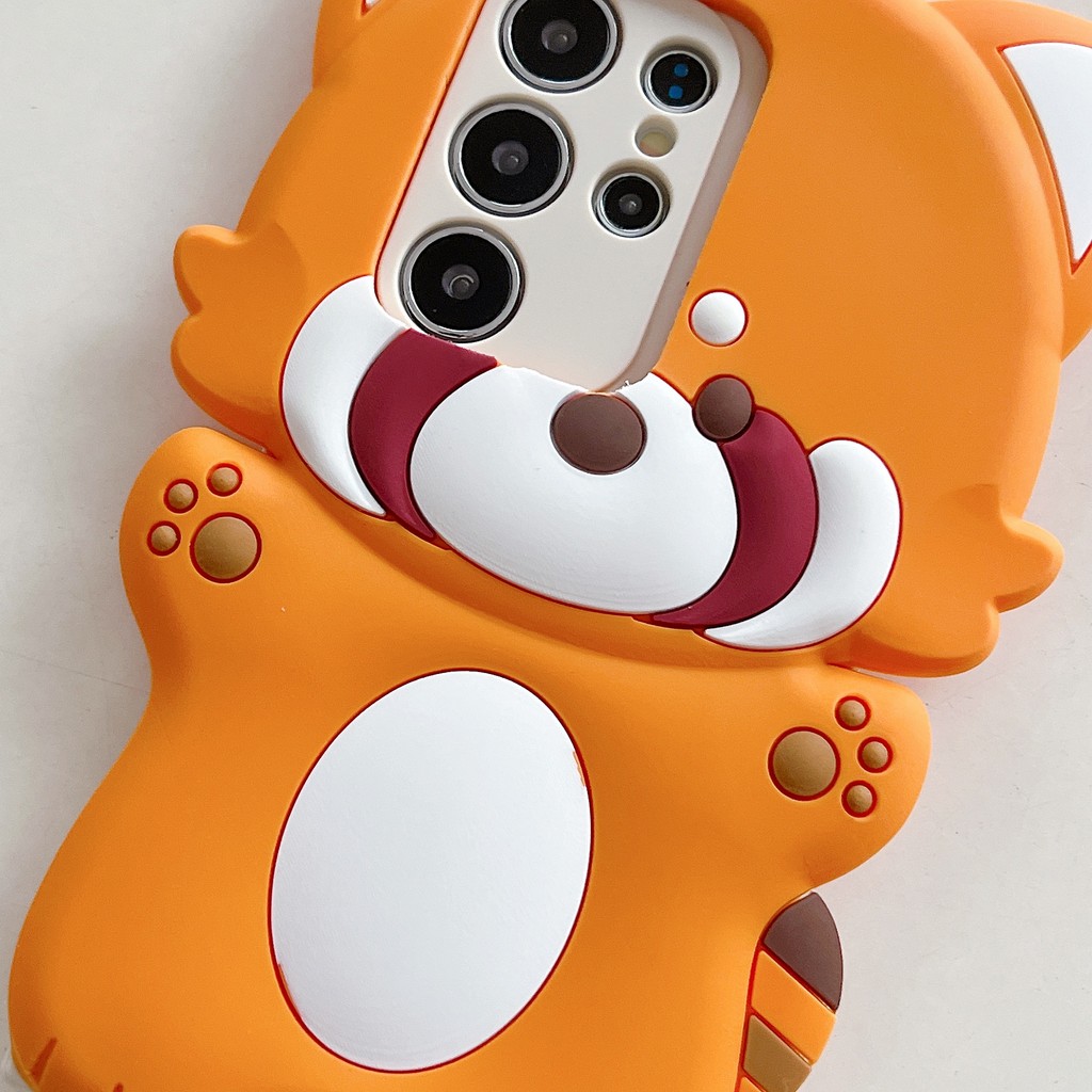 Dành Cho OPPO A18 A38 A58 A98 A79 A80 A77 A78 A60 A96 A95 A94 A93 A55 A54 A74 A53 A57 A73 A16 A54S A3PRO Ốp Điện Thoại Di Động Họa Tiết Gấu Trúc Màu Nâu Độc Đáo Silicon Vỏ Mềm