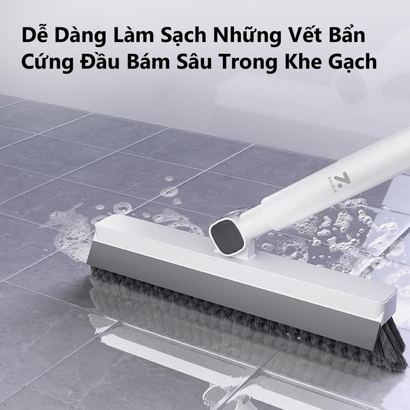 Ảnh Chổi chà sàn và gạt nước ZOLELE C1 2 trong 1 cây chà sàn nhà tắm gạt nước - Chính Hãng 4