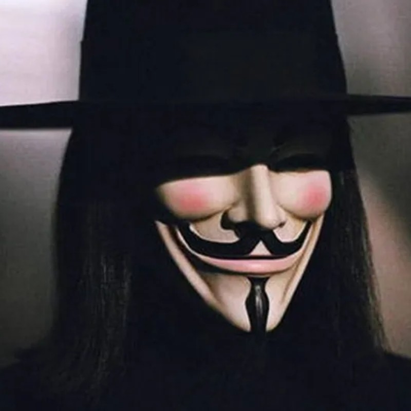 Phim Cosplay Vendetta Hacker Mask Người Vô danh Fawkes Halloween Quà tặng Giáng sinh Phim chủ đề Mặt nạ