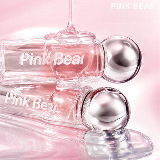 PINK BEAR Son bóng, bóng đèn nhỏ, son bóng chống dính, cốc dưỡng ẩm
