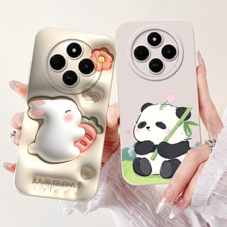 Ốp điện thoại hoạt hình hình hình thỏ gấu trúc dễ thương Xiaomi Poco C75 C 75 4G Vỏ silicon mềm bảo vệ ống kính