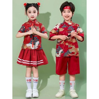 Ngày thiếu nhi Trang phục trẻ em Trung Quốc Hợp xướng Đội cổ vũ Học sinh tiểu học Trò chơi Đồng phục lớp Mẫu giáo Hiệu suất hợp thời trang quốc gia 24.09.