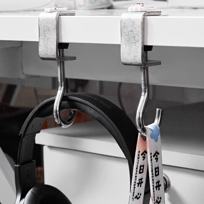 Di Động Có Thể Điều Chỉnh Bàn Bên Ba Lô Móc Thép Carbon Xoay Được Túi Treo Móc Treo Túi Xách Có Thể Tháo Rời Kệ Bàn Học Sinh Có Thể Tháo Rời Móc Treo