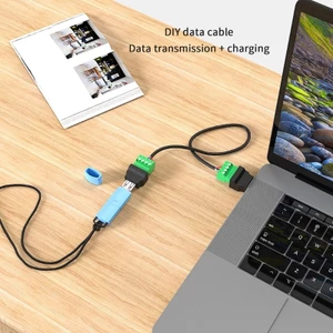OXXGGKAO USB 2 0 Đầu nối nam và nữ USB Turn 4Pin Terminal cho dự án DIY Charge