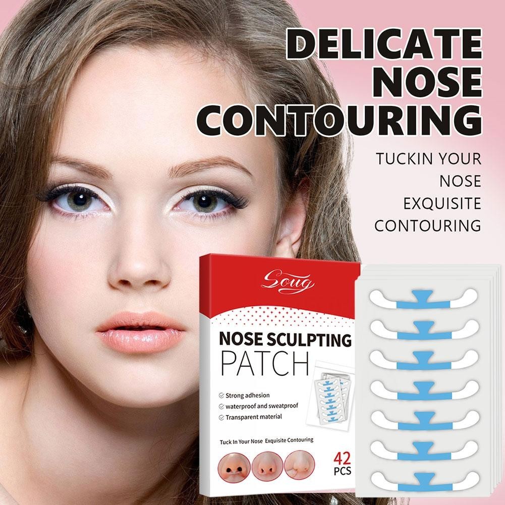 Soug Đẹp Miếng Dán Nẹp Mũi Nhỏ Vô Hình Thu Nhỏ Có Thể Dùng Y7j1