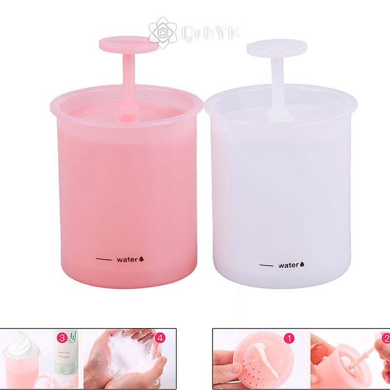 Qrhyk 1X Dụng cụ làm sạch khuôn mặt thời trang Sữa rửa mặt Máy tạo bọt cốc gia đình Cốc tạo bọt bong bóng mới