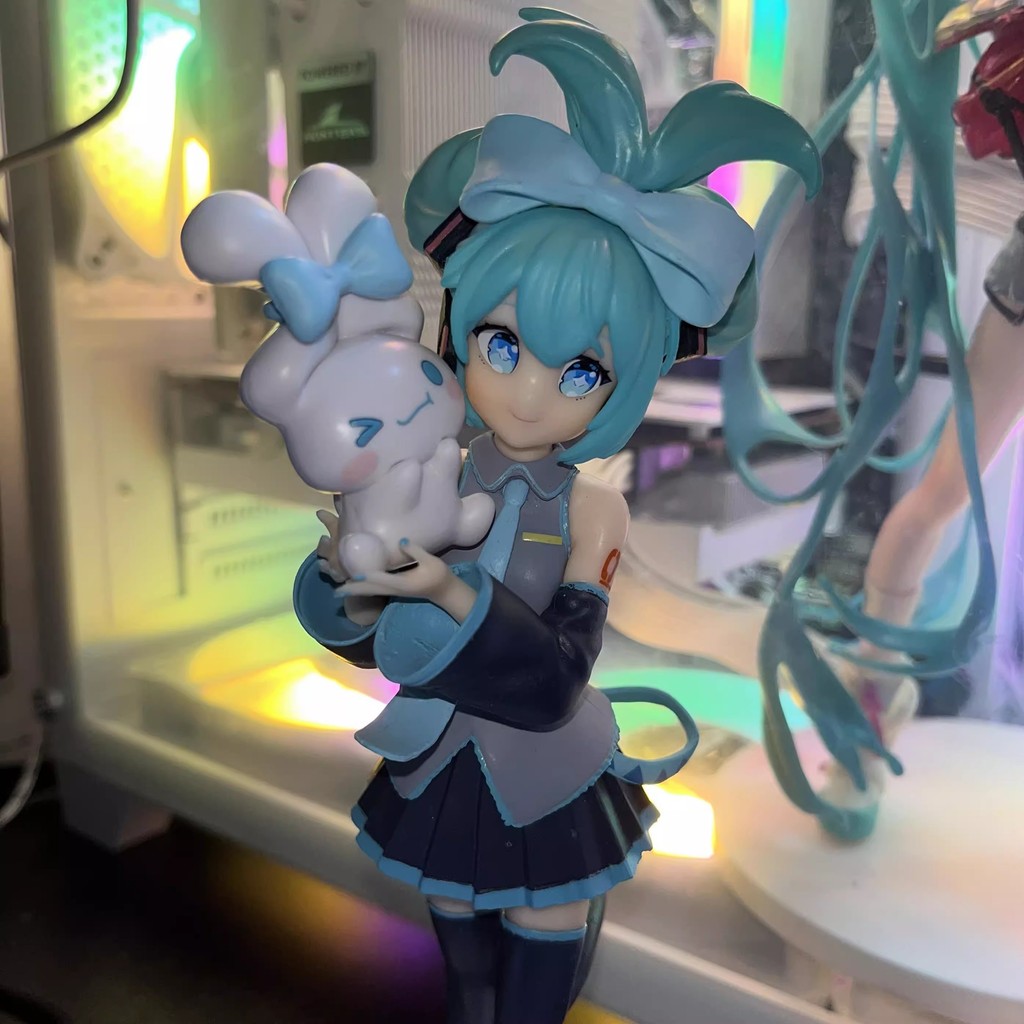 Anime Hatsune Miku X Cinnamoroll Hình Q Phiên Bản Nhân Vật Hành Động Mẫu Xe Trang Trí Đồ Trang Trí Đồ Chơi Búp Bê