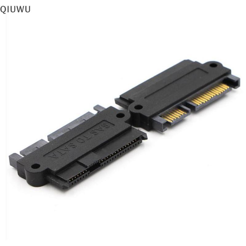 Qiuwu Dành Cho SAS 29 pin Nữ Sang SATA 22pin Nam Adapter Chuyển Đổi Kết Nối Cho Windows.