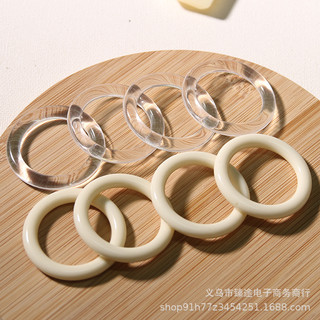 Phong cách Nhật Bản, phụ kiện acrylic hình tròn trắng sữa 3D, khung rỗng, phụ kiện DIY, bông tai, phụ kiện tóc, nguyên liệu