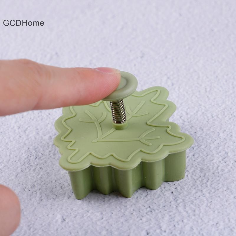 Gcdhome 4 Cái / bộ DIY Nướng Khuôn Lá Hình 3D Bánh Quy Cắt Khuôn Bánh Quy Dụng Cụ Nhà Bếp HOT