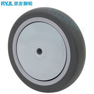 10cm 13cm 17cm Xe Ăn Xe Đẩy Bánh Nối Dài Loại Thanh Đa Năng Bánh Xe Vòng Tròn Phanh Tắt Tiếng Bánh Xe Đơn / FGR8