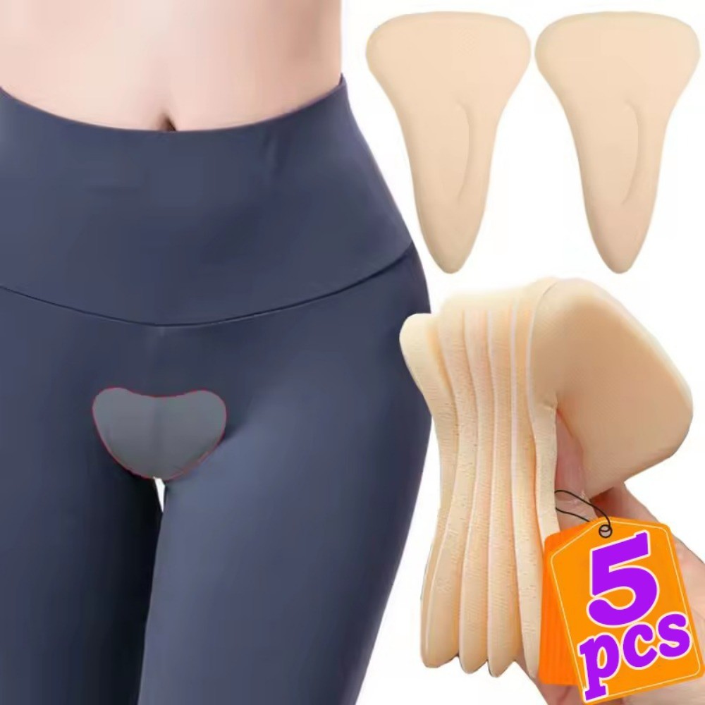 Lót đồ lót chống trượt thoáng khí - Miếng đệm Gusset Skin-Tone 12x7,5cm, vải nylon tái sử dụng cho váy và bikini, thiết kế phủ sóng toàn diện