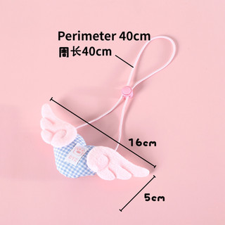 Thú Cưng Trái Tim Cánh Cổ Mèo Kẻ Sọc Khăn Chó Con Teddy Thiên Thần Vòng Cổ Công Chúa Dễ Thương Cổ Trang Sức