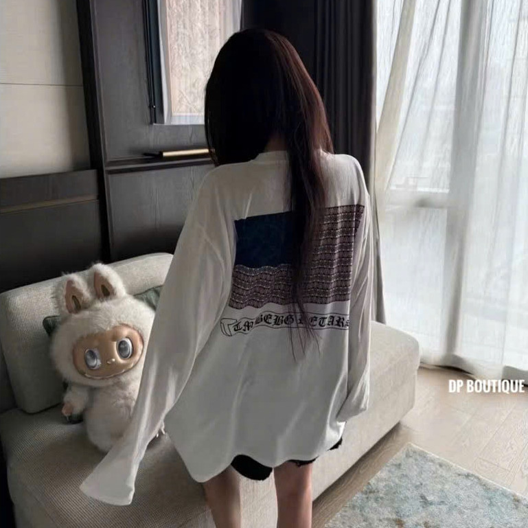 Áo Thun Giấy Chom Heat KCloset Áo Phông Dài Tay Thu Đông Vải Giấy Mềm Mịn Co Giãn NA928