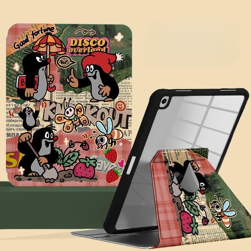 Ốp bảo vệ cho miếng đệm xiaomi 10.61 Redmi Pad SE 8.7 / 11inch 7Ultra 14inch 5 / 5Pro Pad 8.8 6 / 6Pro / 6SPro Pad Pro 12.1 7 / 7Pro Phim hoạt hình Vỏ máy tính bảng dễ thương Vỏ xoay 360 độ