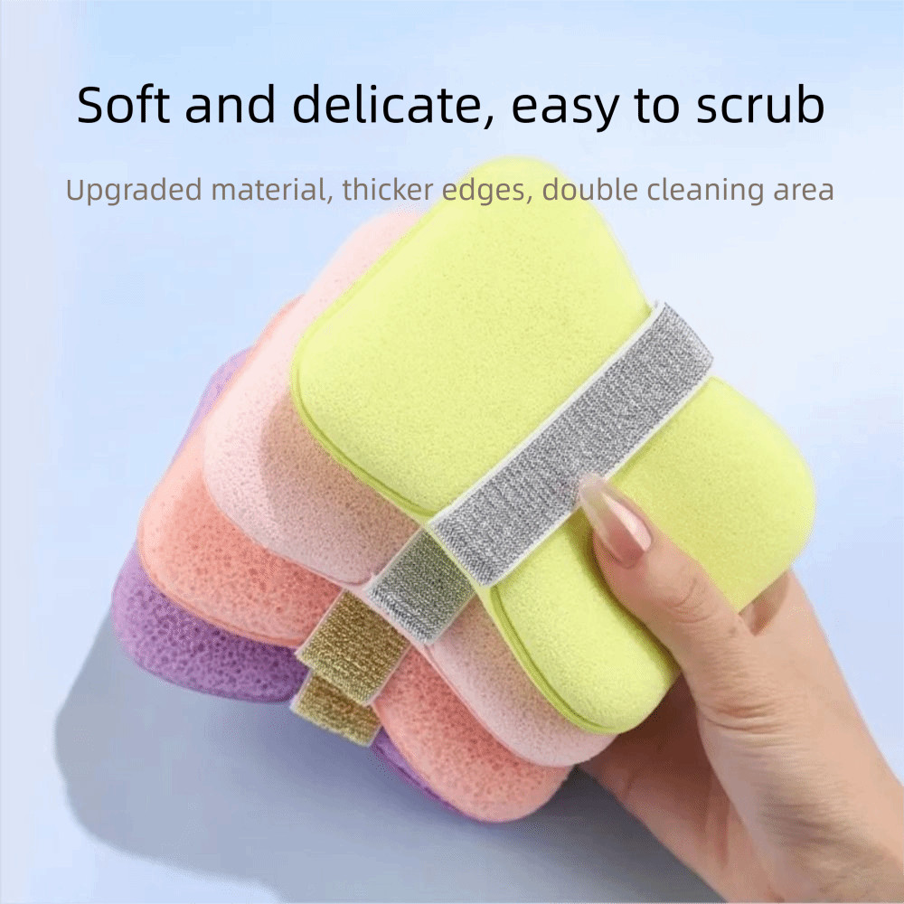 SHUPUN 1 Túi tạo bọt rửa mặt tắm, Túi xà phòng xốp tạo bọt tẩy tế bào chết dày, Tiết kiệm xà phòng bền Dễ dàng giữ xà phòng gợn sóng Phòng tắm tạo bọt